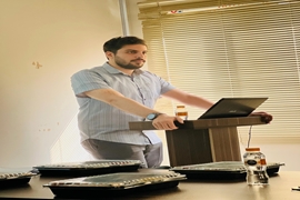 جلسه دفاع از پایان نامه در مقطع پزشکی عمومی آقای معین نجفی